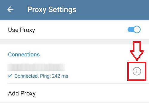 اشتراک گذاری پروکسی تلگرام